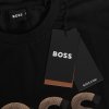 Hugo Boss t-shirt koszulka na krótki rękaw męska czarna duże logo